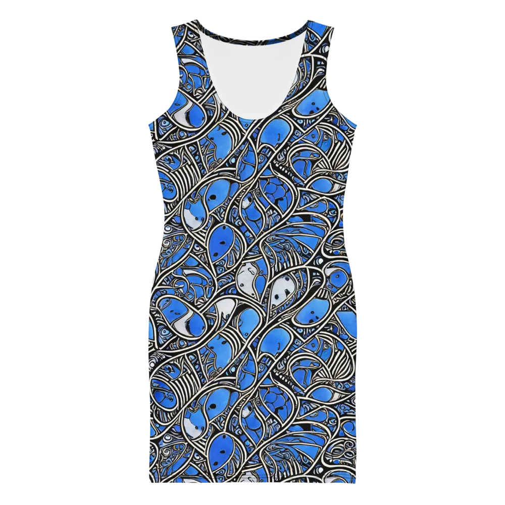 Inkfish Rhapsody on Bodycon Dress — Front