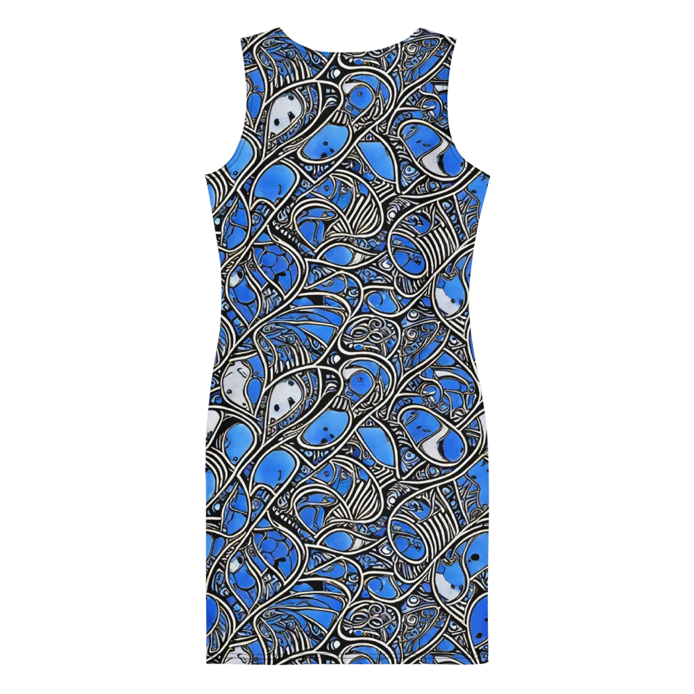 Inkfish Rhapsody on Bodycon Dress — Back
