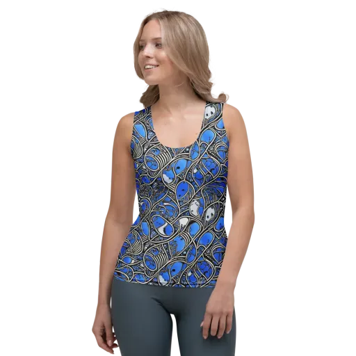 Inkfish Rhapsody on a Women's Tank Top
