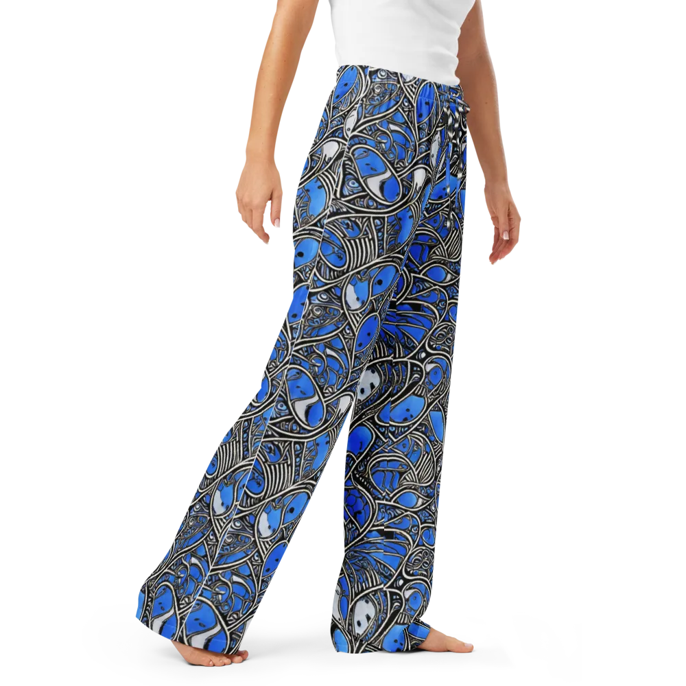 Inkfish Rhapsody on Women's Pajama Pants — Right Front