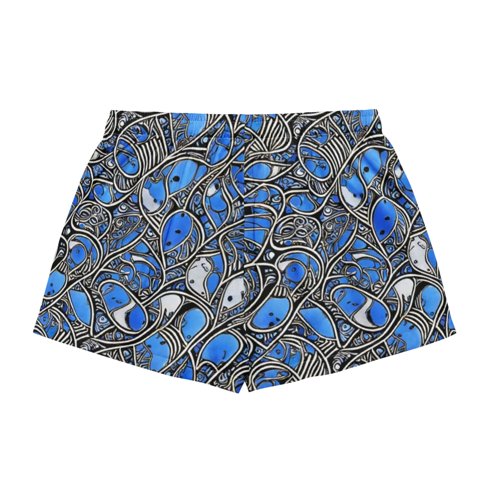 Inkfish Rhapsody on Women's Pajama Shorts — Back