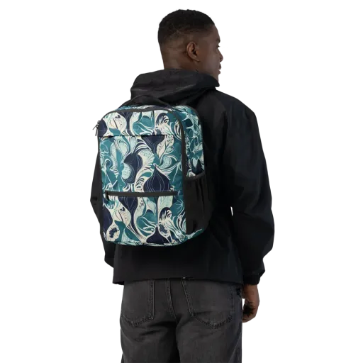 Indigo Tidal Garden on a Utility Backpack