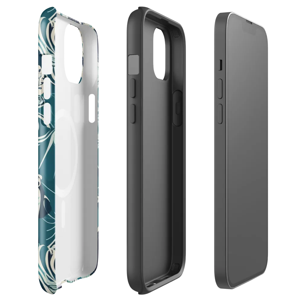 Indigo Tidal Garden on MagSafe Tough Case for iPhone® — Front