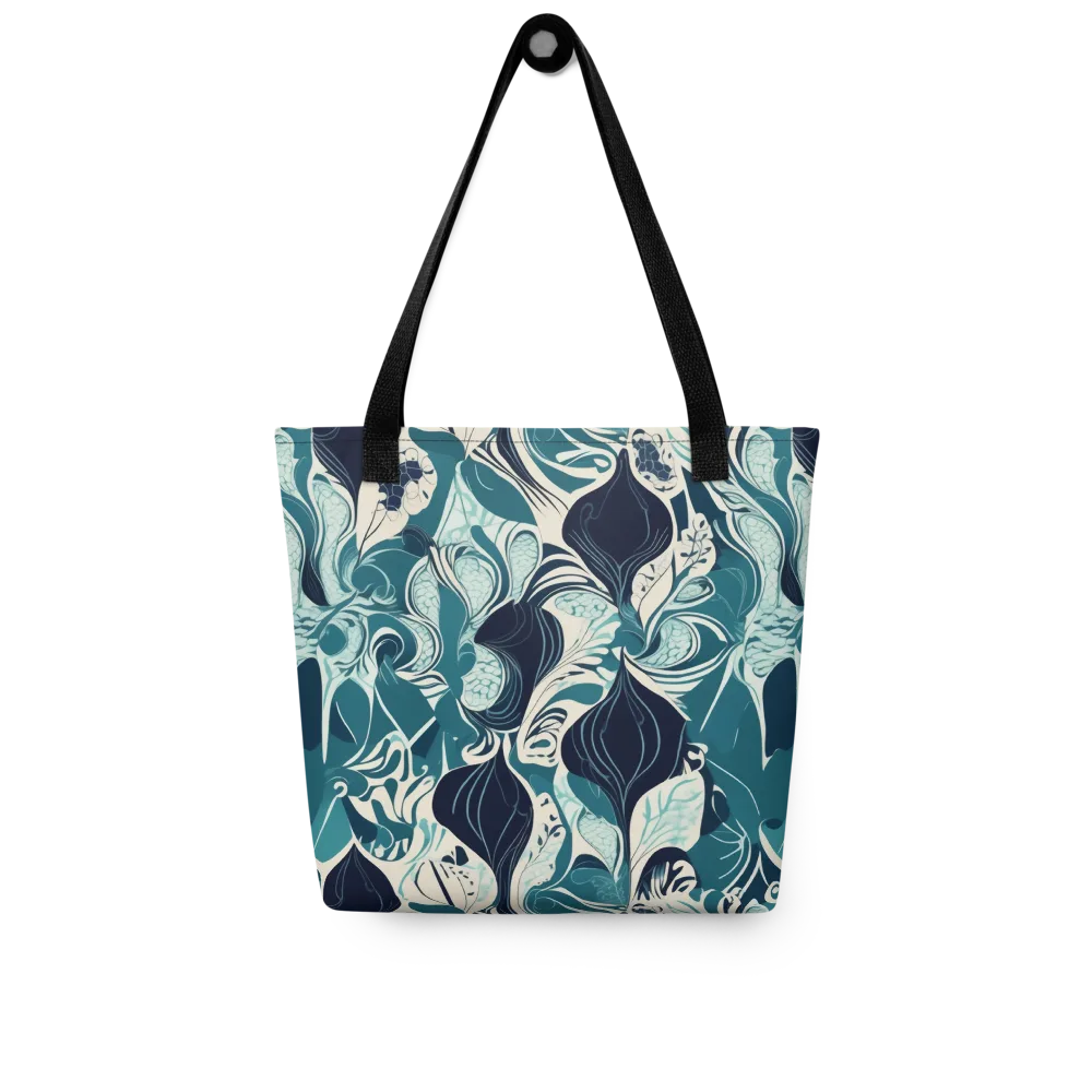 Indigo Tidal Garden on Tote Bag — Front