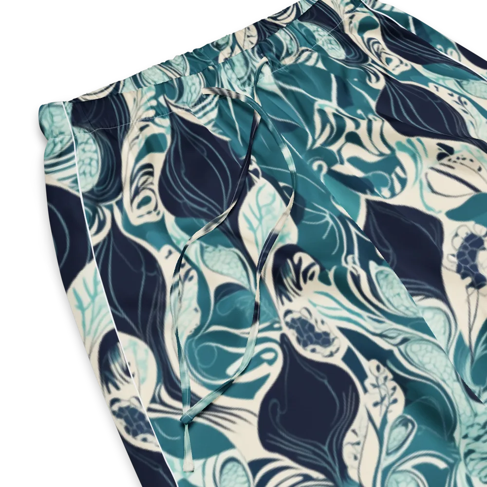 Indigo Tidal Garden on Women's Pajama Pants — Product details