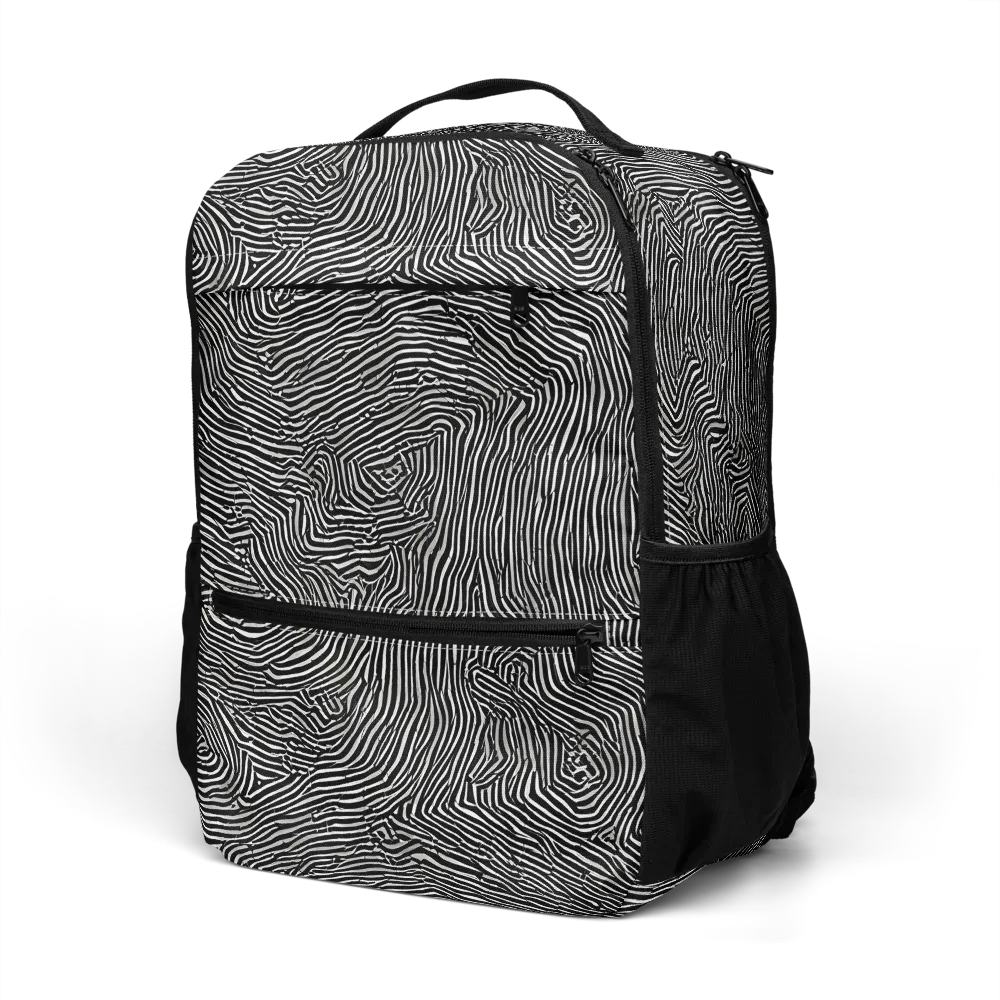 Fingerprint Noir on Utility Backpack — Left Front