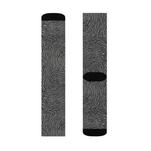 Fingerprint Noir on a Socks