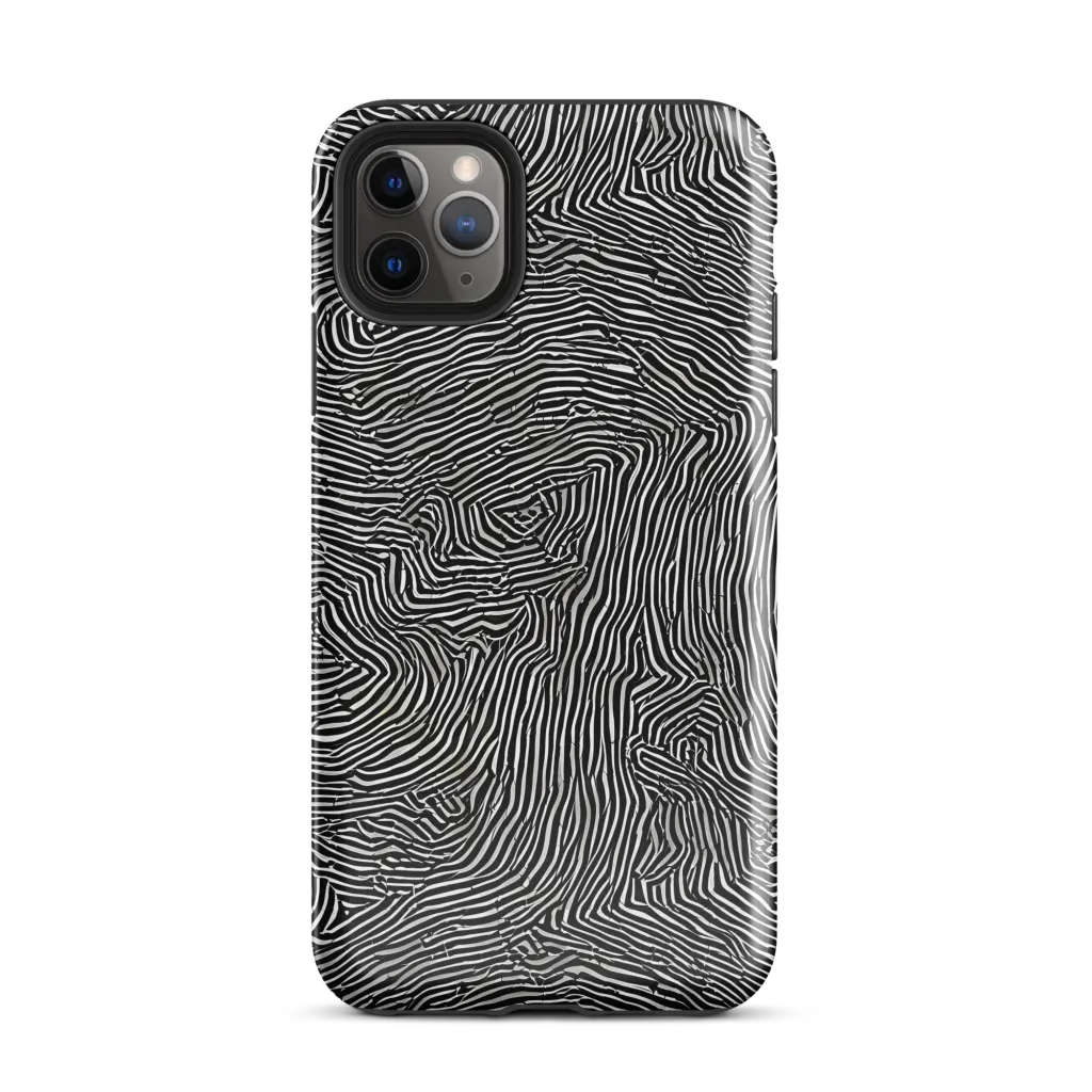 Fingerprint Noir on Tough Case for iPhone® — Front