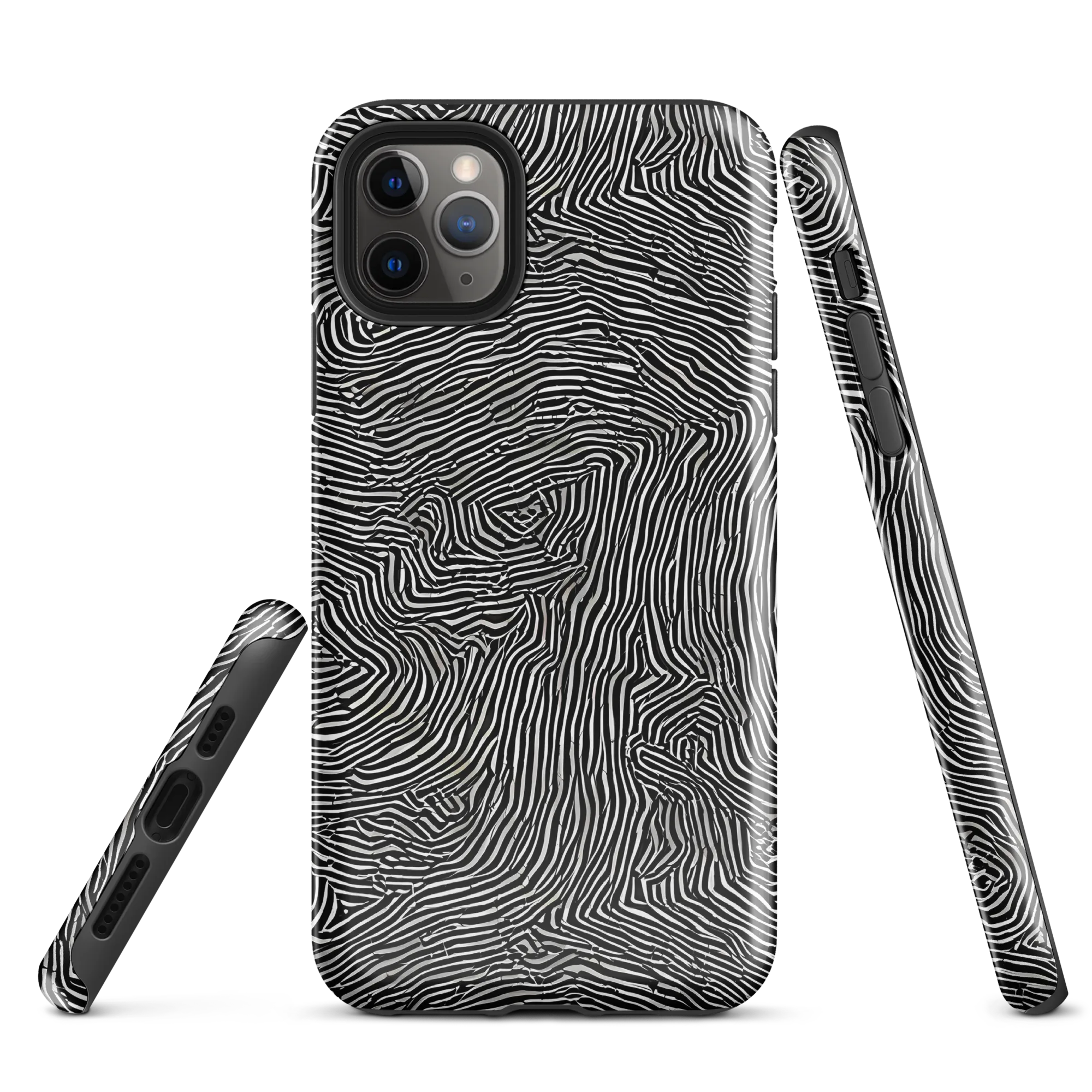 Fingerprint Noir on Tough Case for iPhone® — Front