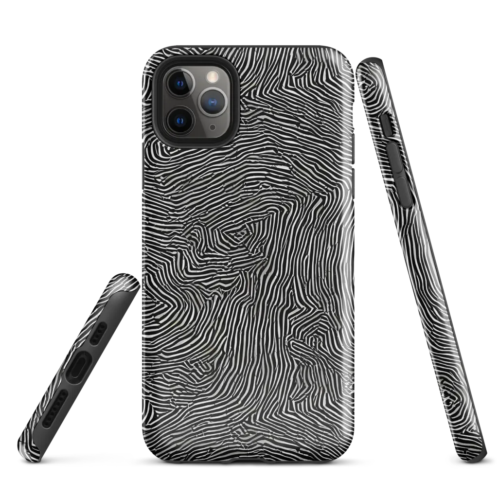 Fingerprint Noir on Tough Case for iPhone® — Front