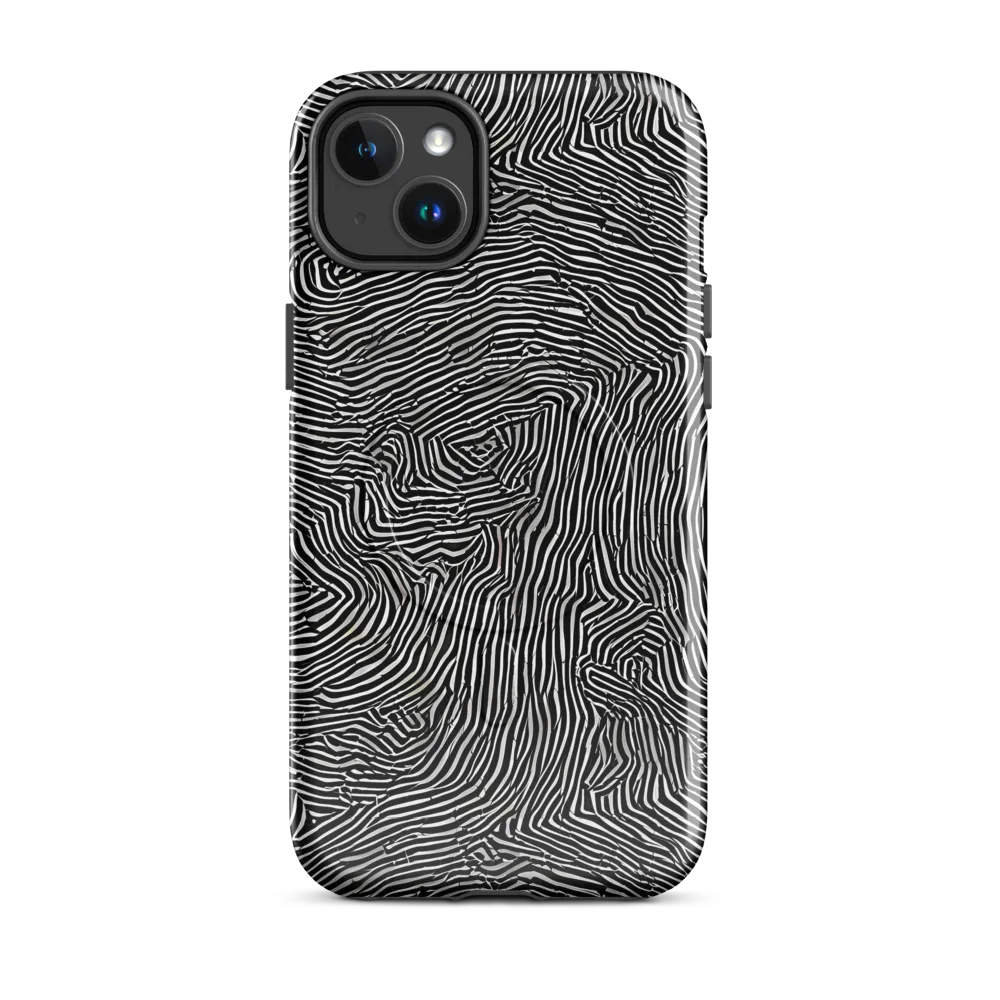 Fingerprint Noir on MagSafe Tough Case for iPhone® — Front