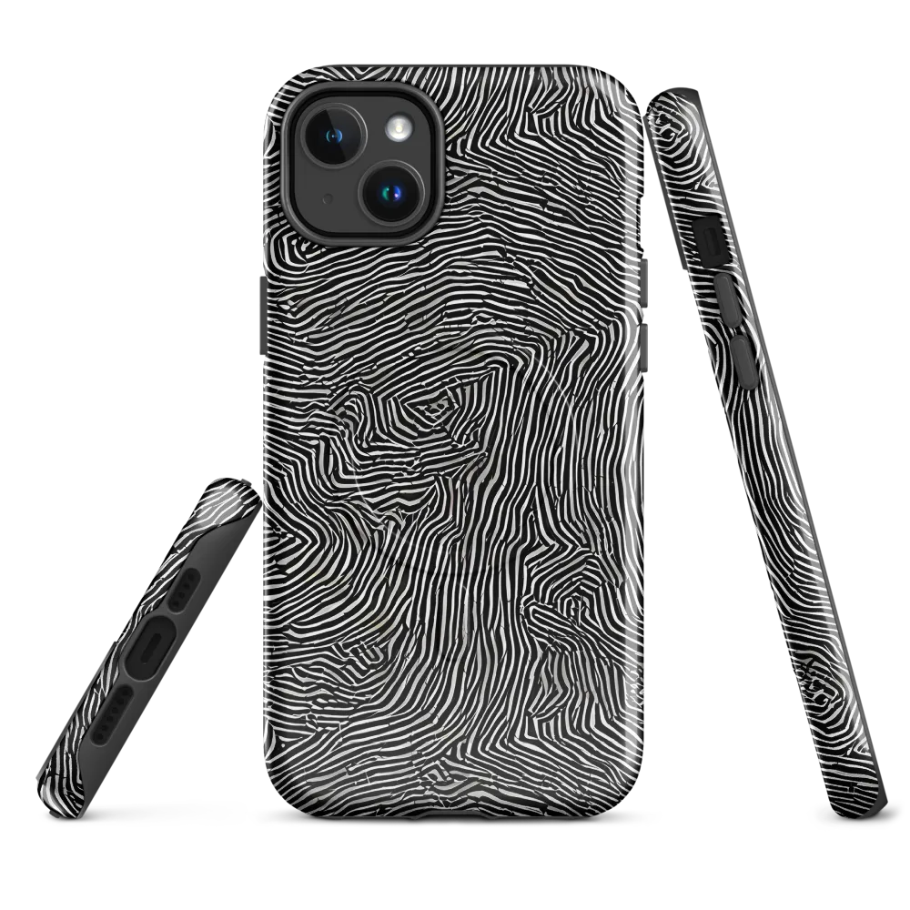 Fingerprint Noir on MagSafe Tough Case for iPhone® — Front