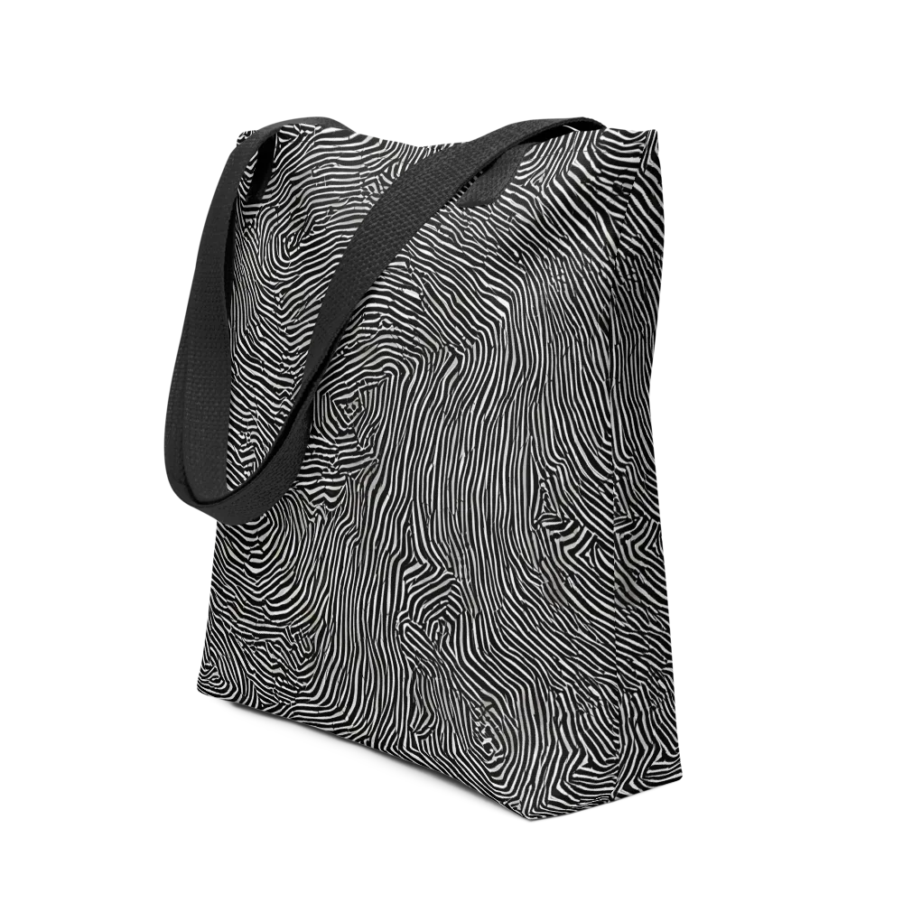 Fingerprint Noir on Tote Bag — Front