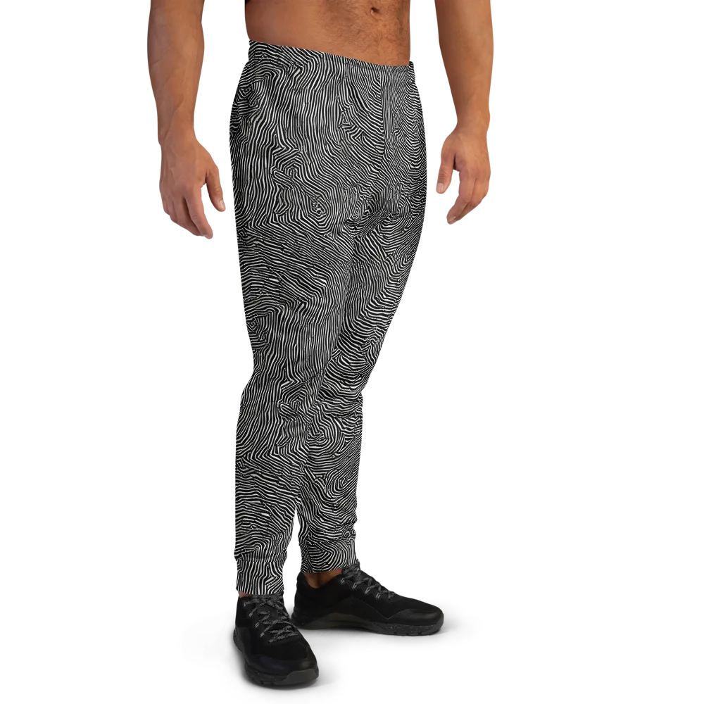 Fingerprint Noir on Men's Joggers — Right