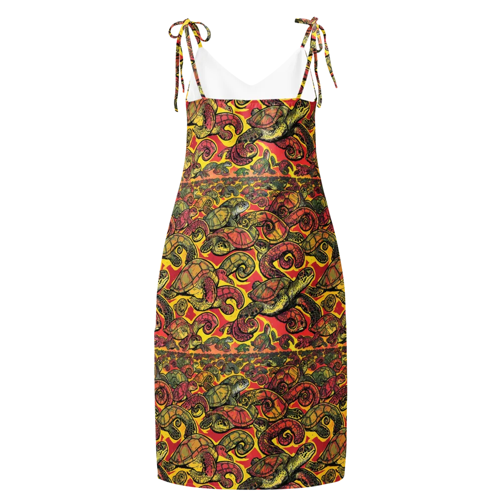 Tortoise Kaleidoscope on Slip Dress — Back