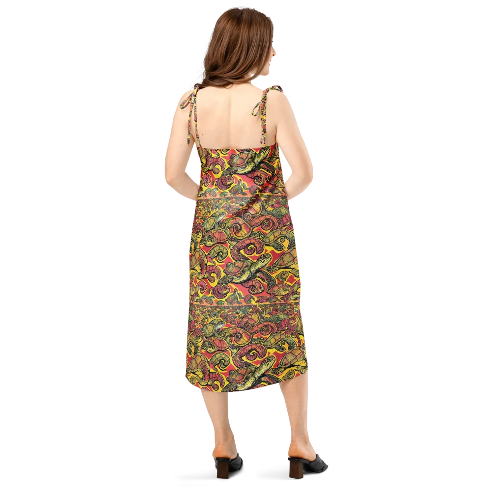 Tortoise Kaleidoscope on Slip Dress — Back