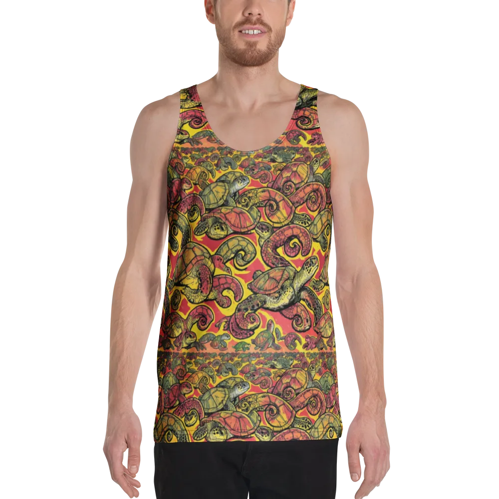 Tortoise Kaleidoscope on Men's Tank Top — Front