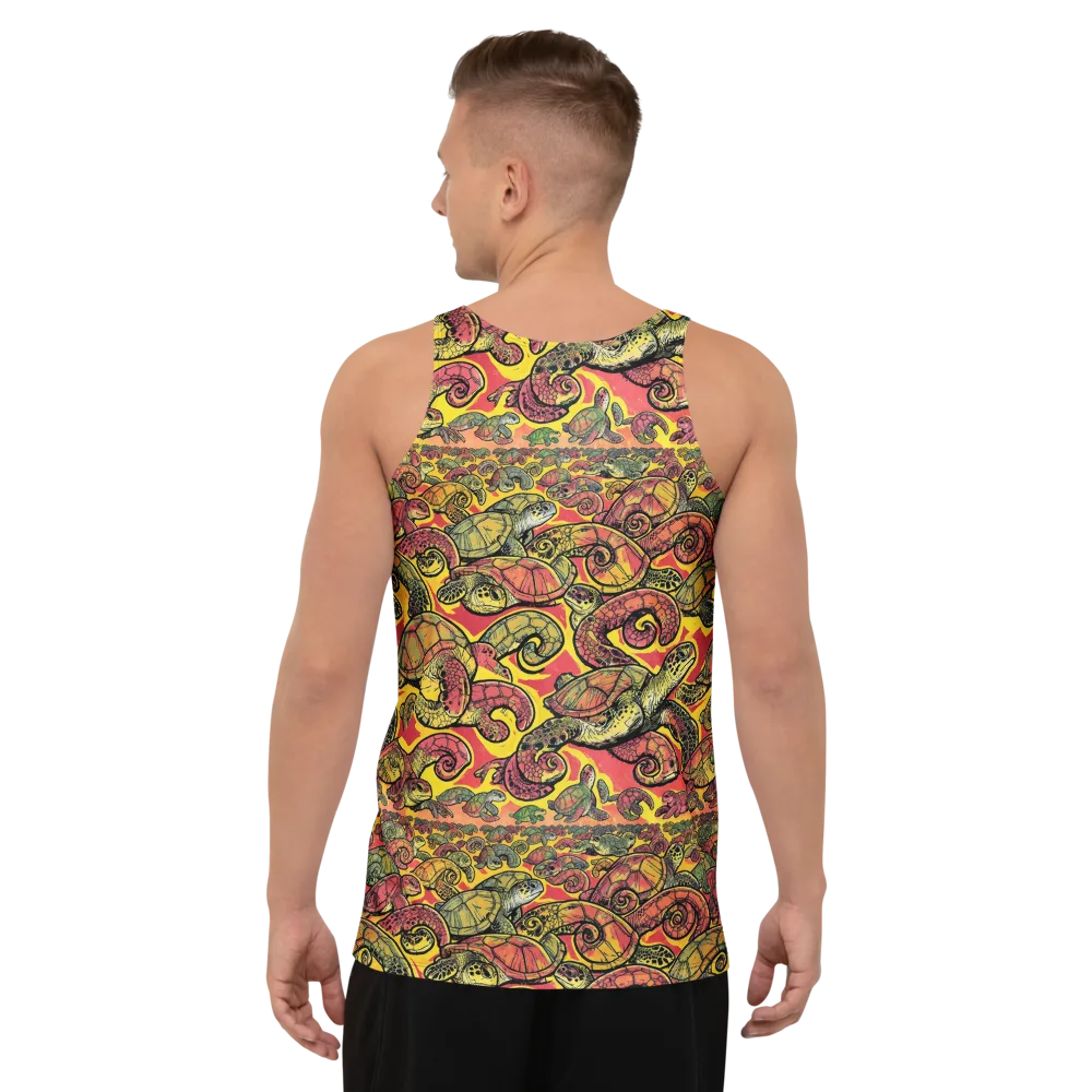 Tortoise Kaleidoscope on Men's Tank Top — Back