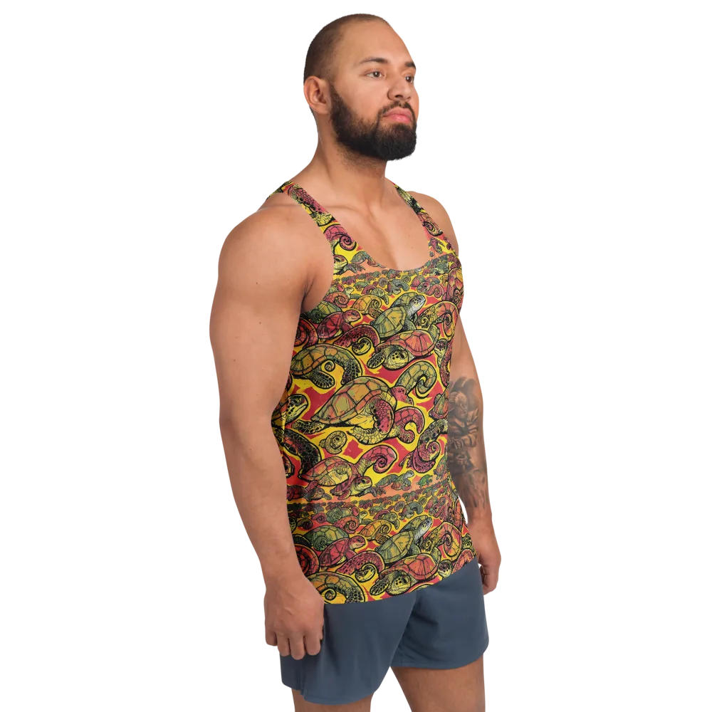 Tortoise Kaleidoscope on Men's Tank Top — Right Front