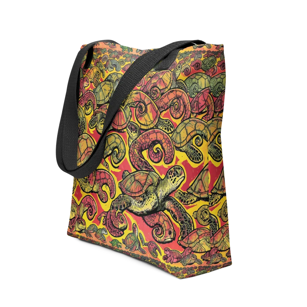 Tortoise Kaleidoscope on Tote Bag — Front