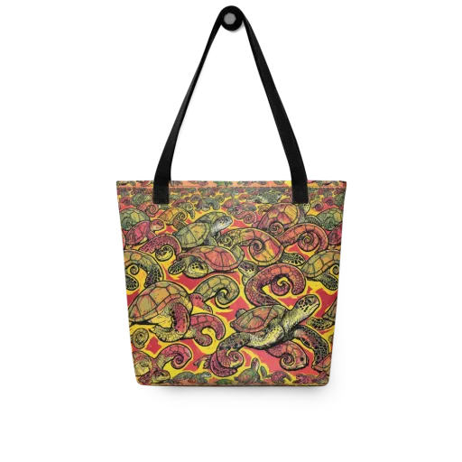 Tortoise Kaleidoscope on a Tote Bag