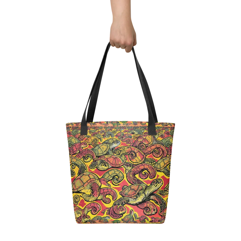 Tortoise Kaleidoscope on Tote Bag — Front