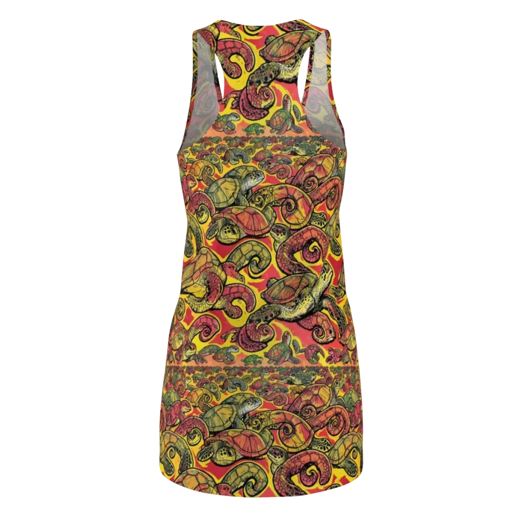 Tortoise Kaleidoscope on Racerback Dress — Back