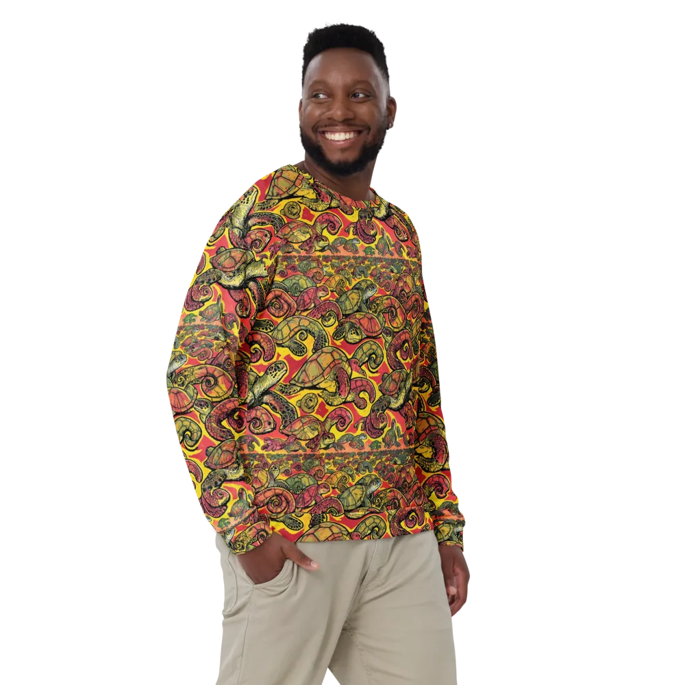 Tortoise Kaleidoscope on Sweatshirt — Front