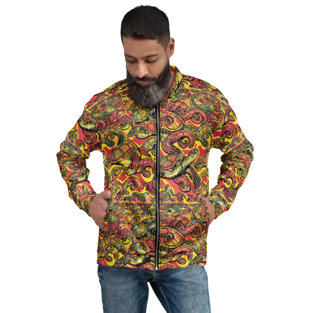 Tortoise Kaleidoscope on Bomber Jacket — Front