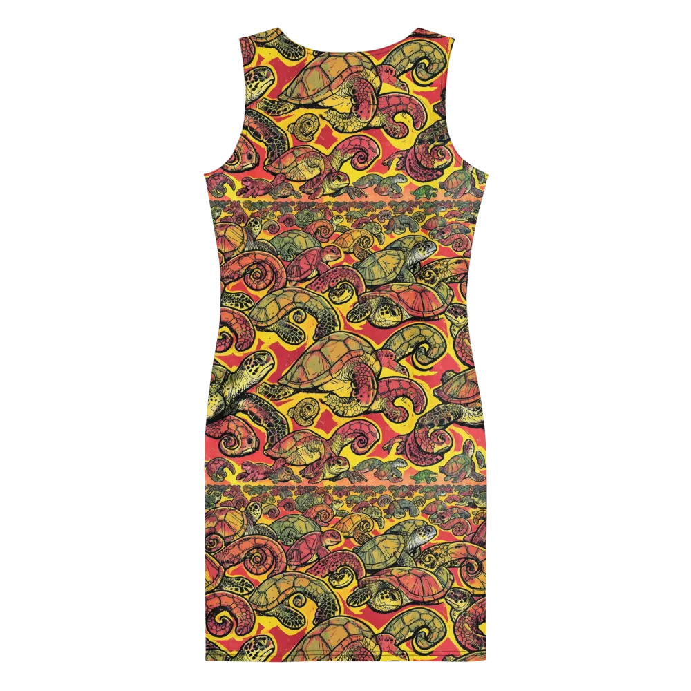 Tortoise Kaleidoscope on Bodycon Dress — Back