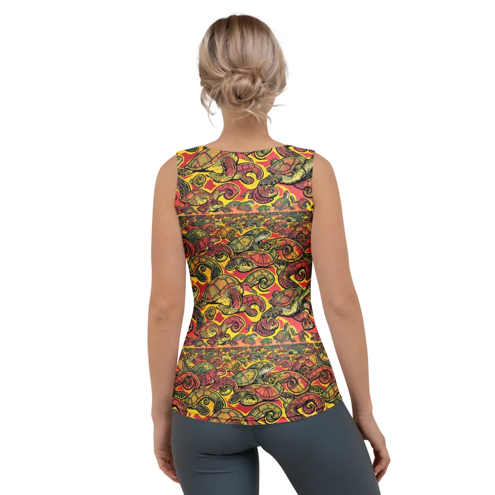 Tortoise Kaleidoscope on Women's Tank Top — Back