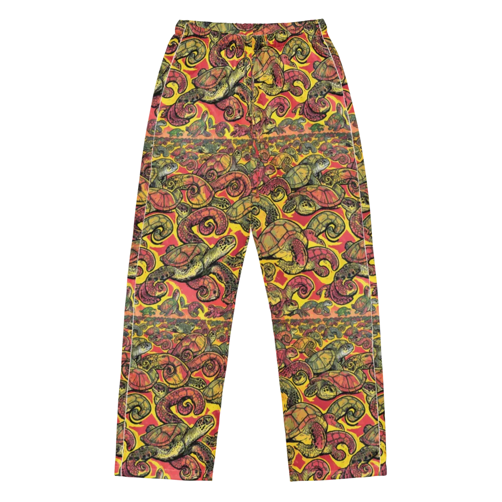 Tortoise Kaleidoscope on Women's Pajama Pants — Front