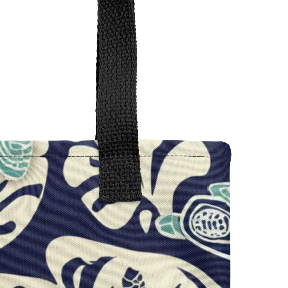 Navy Beetle Garden on Tote Bag — Product details