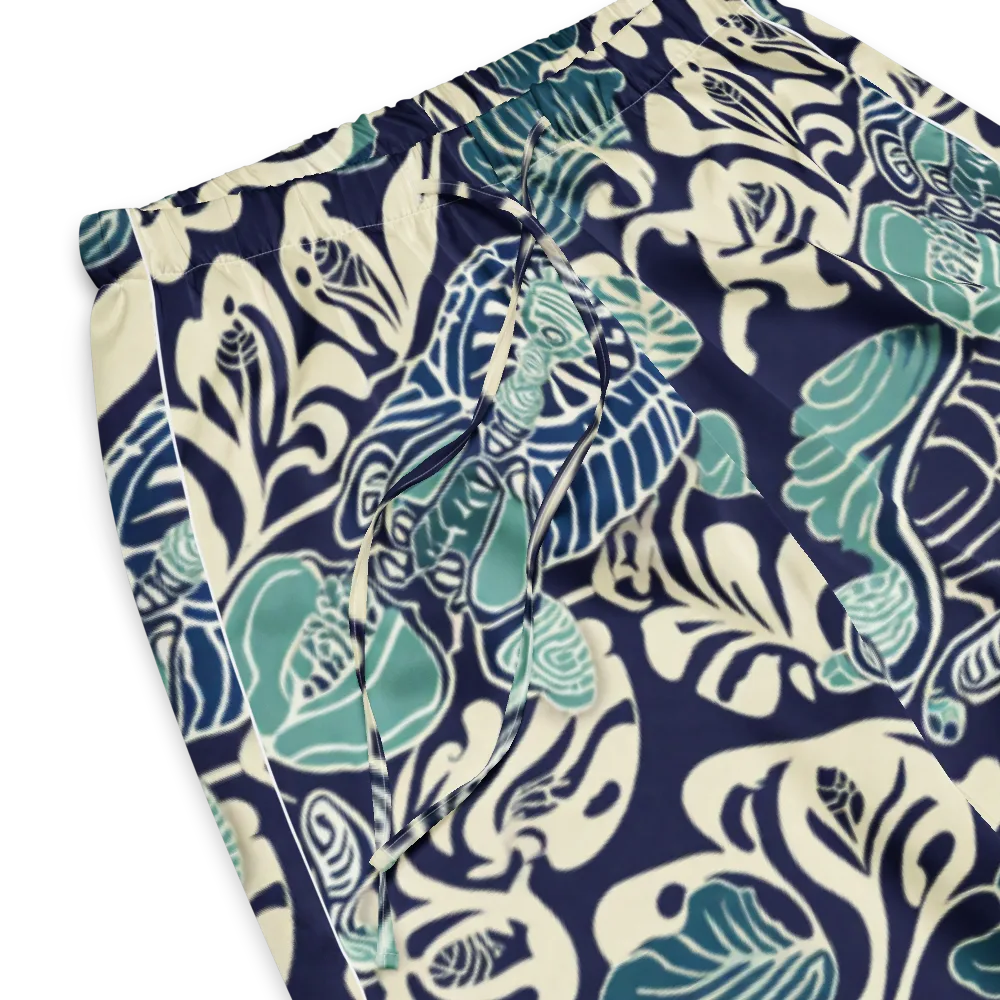 Navy Beetle Garden on Women's Pajama Pants — Product details