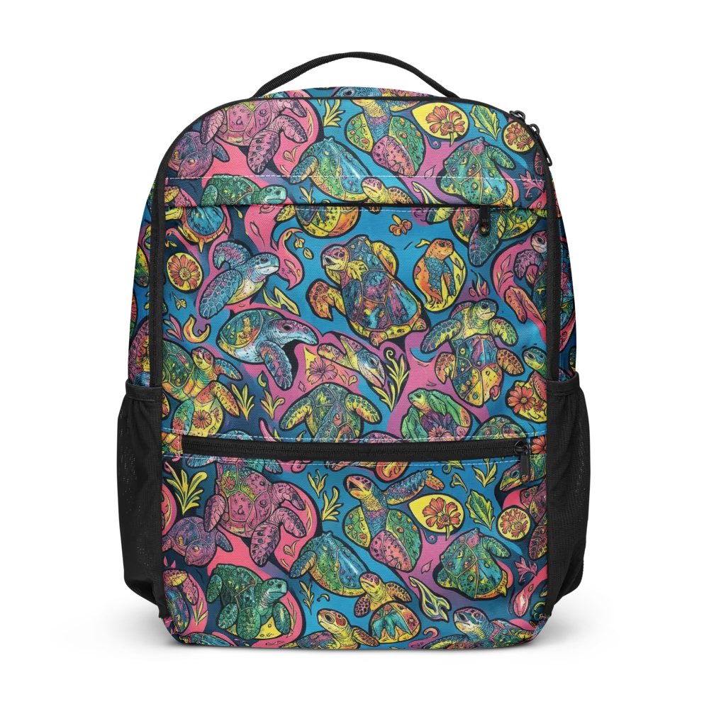 Coral Carousel on Utility Backpack — Front