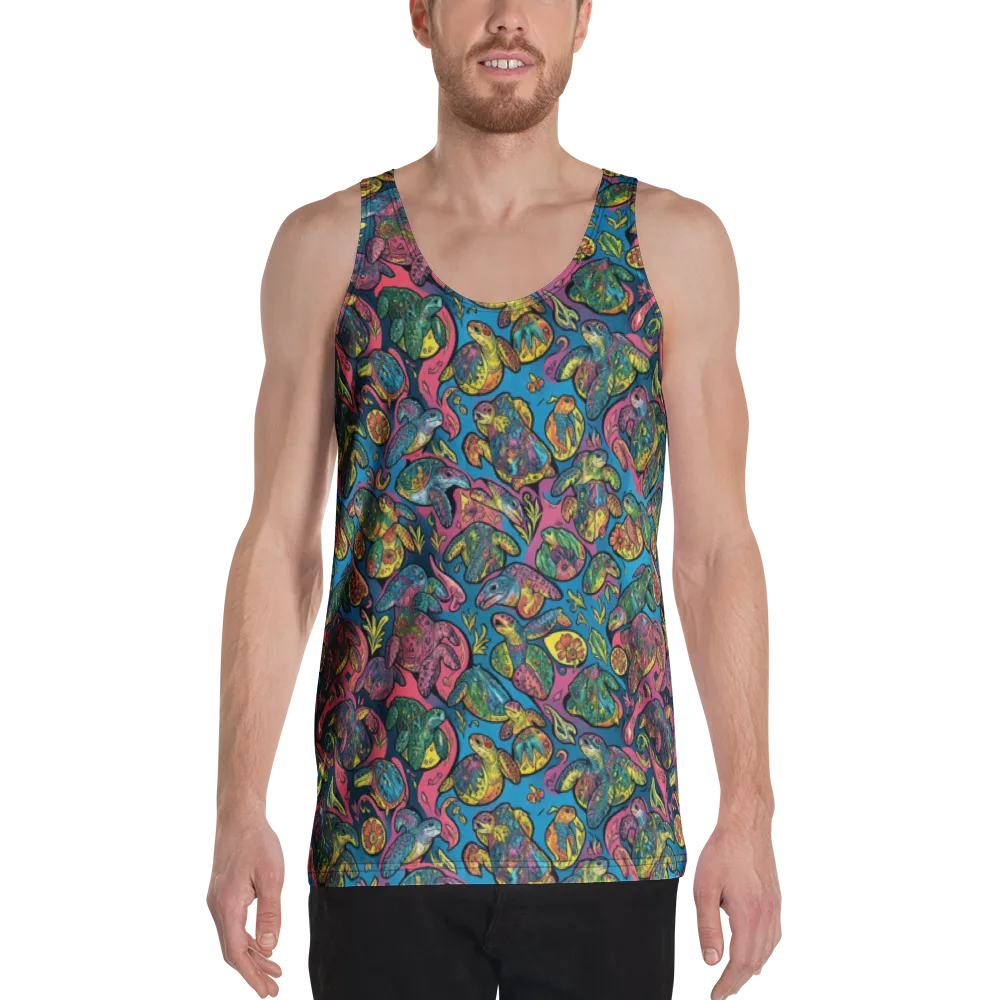 Coral Carousel on Men's Tank Top — Front