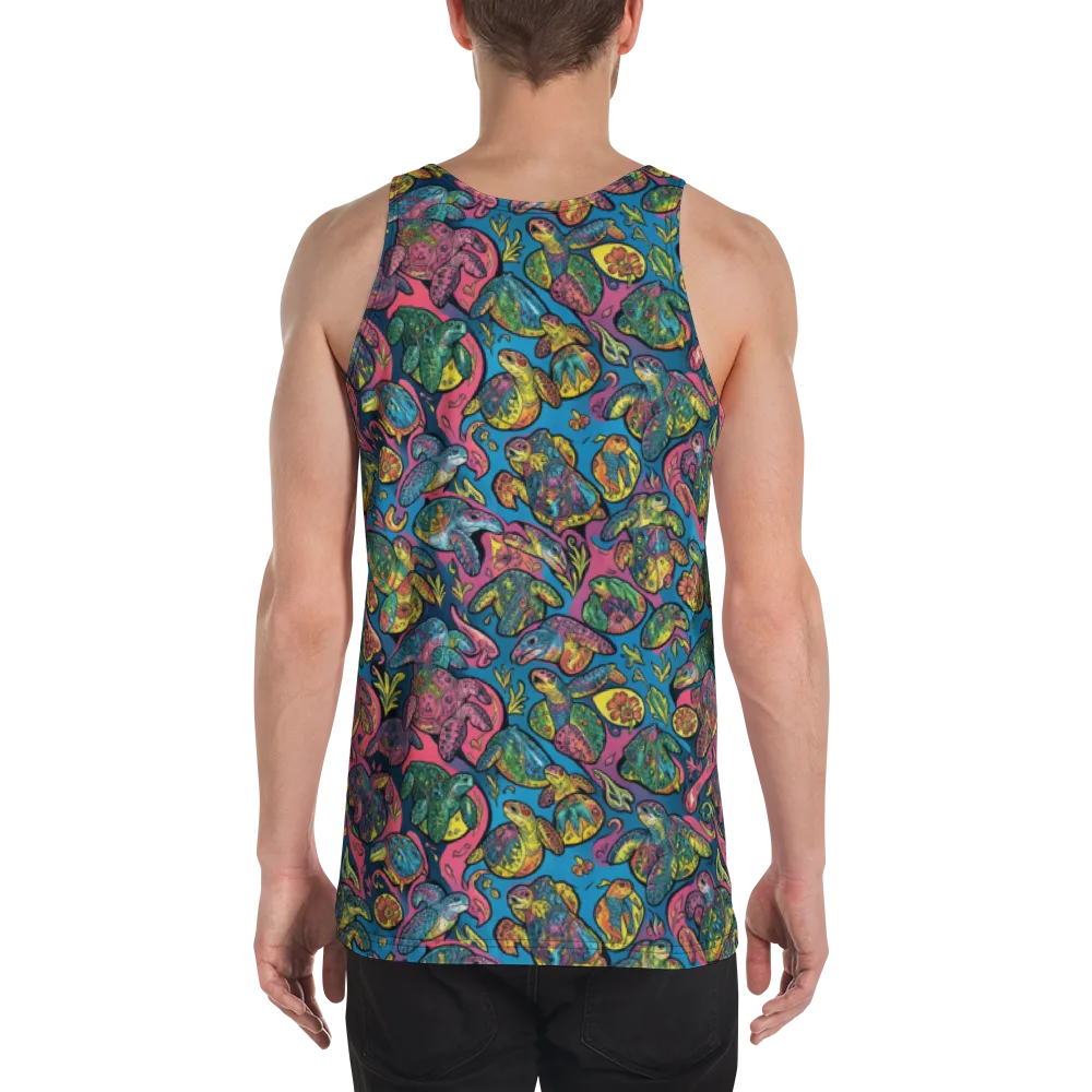 Coral Carousel on Men's Tank Top — Back