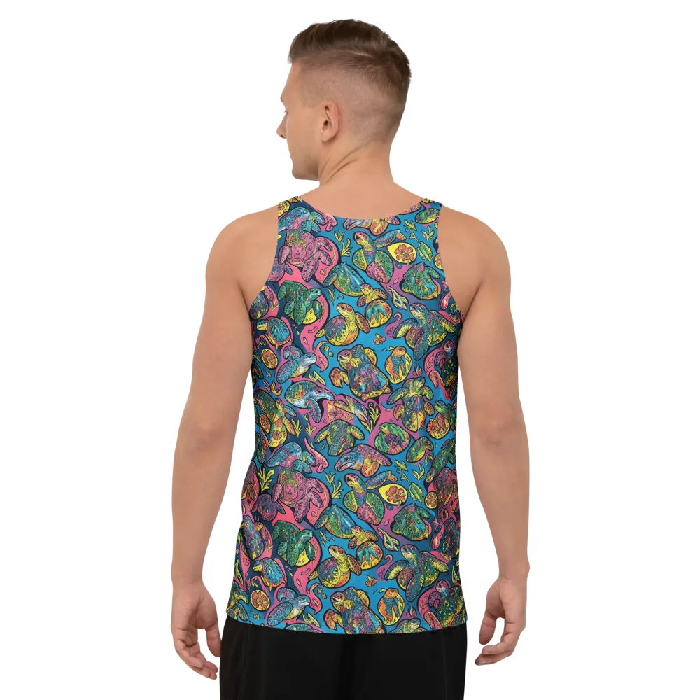 Coral Carousel on Men's Tank Top — Back