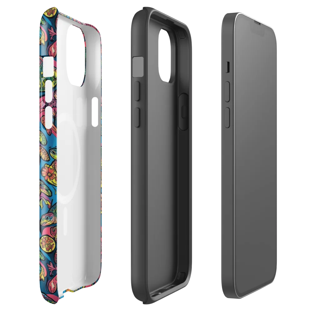 Coral Carousel on MagSafe Tough Case for iPhone® — Front