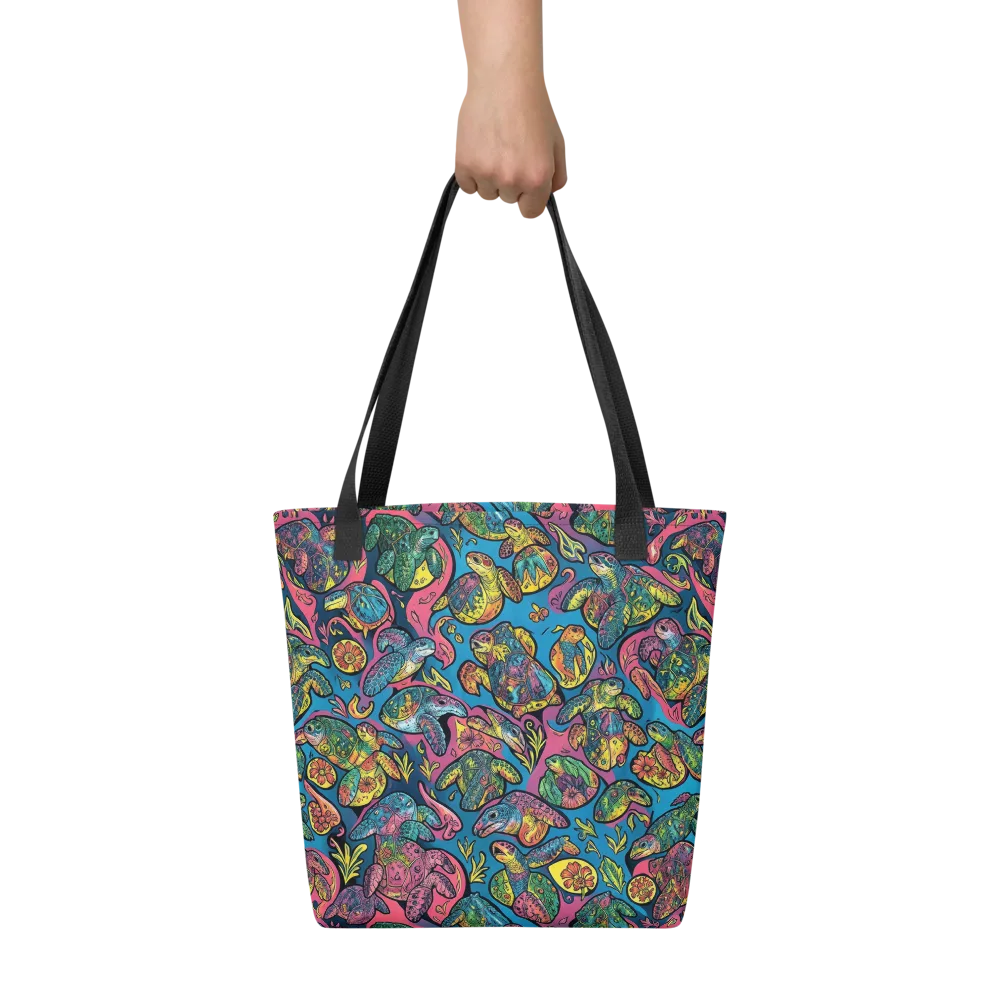 Coral Carousel on Tote Bag — Front