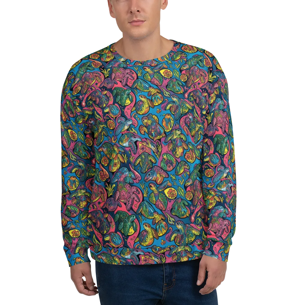 Coral Carousel on Sweatshirt — Front