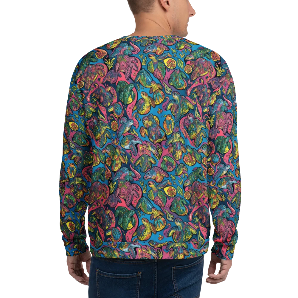 Coral Carousel on Sweatshirt — Back