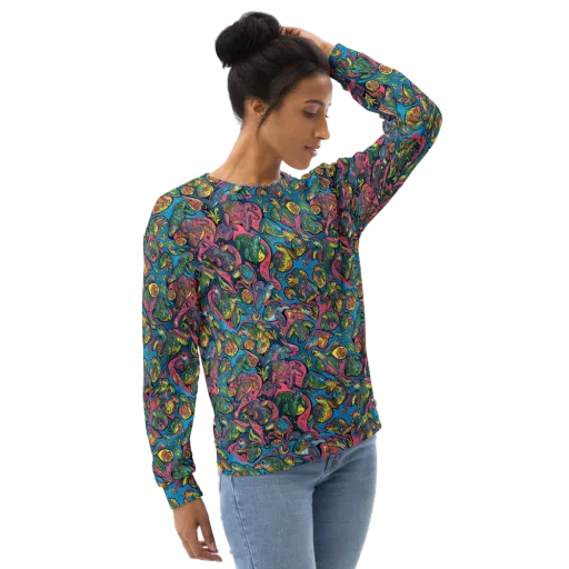 Coral Carousel on a Sweatshirt