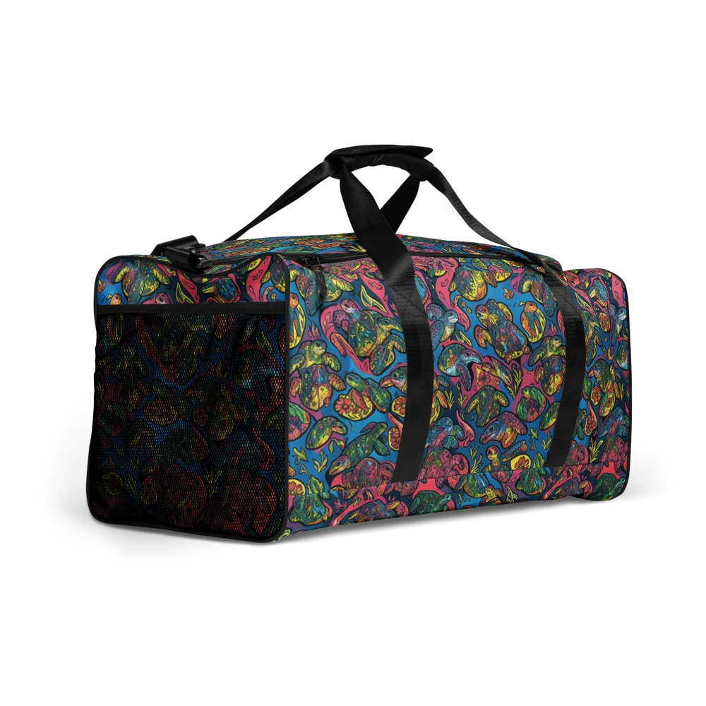 Coral Carousel on Duffle Bag — Right Front
