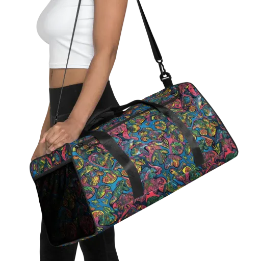 Coral Carousel on a Duffle Bag
