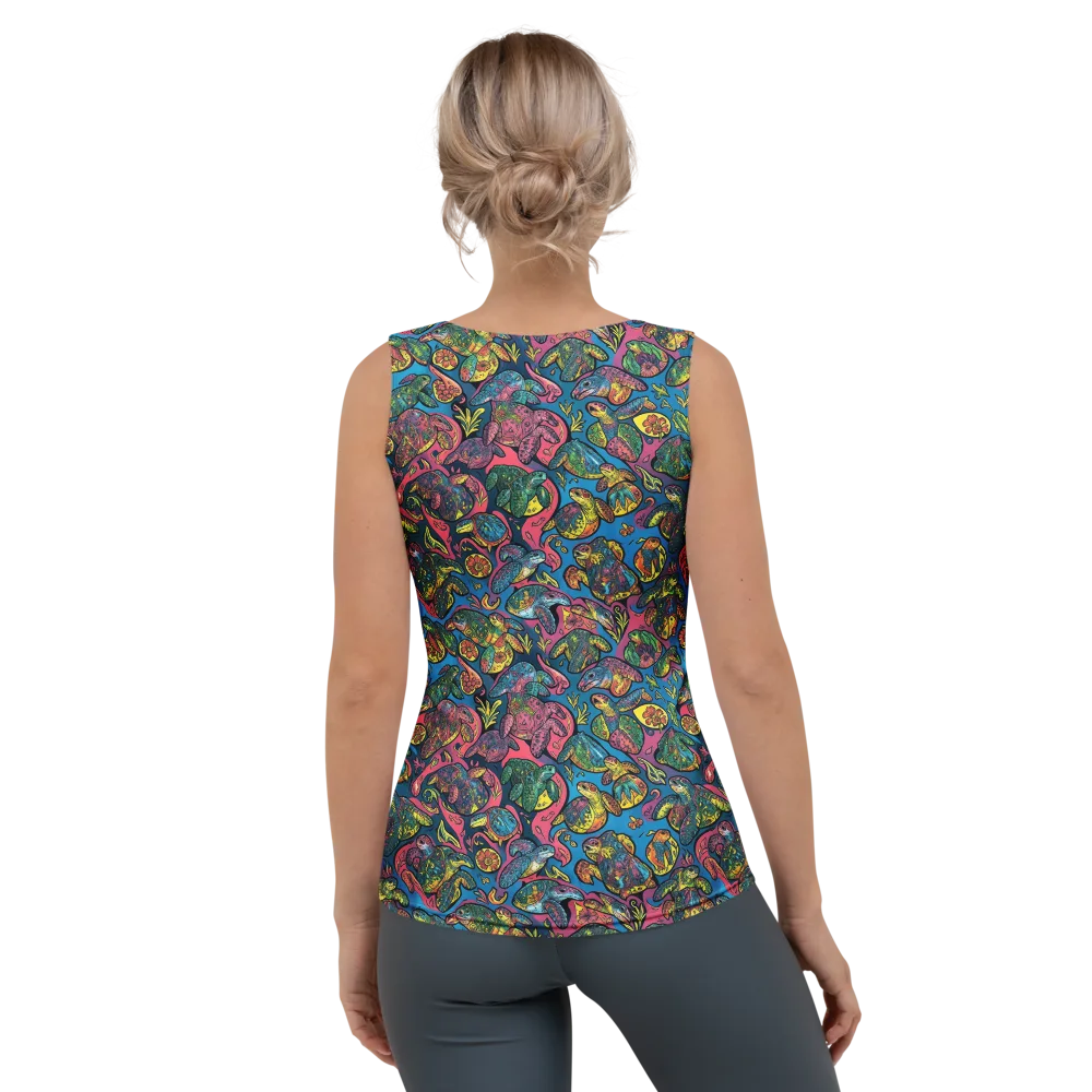 Coral Carousel on Women's Tank Top — Back
