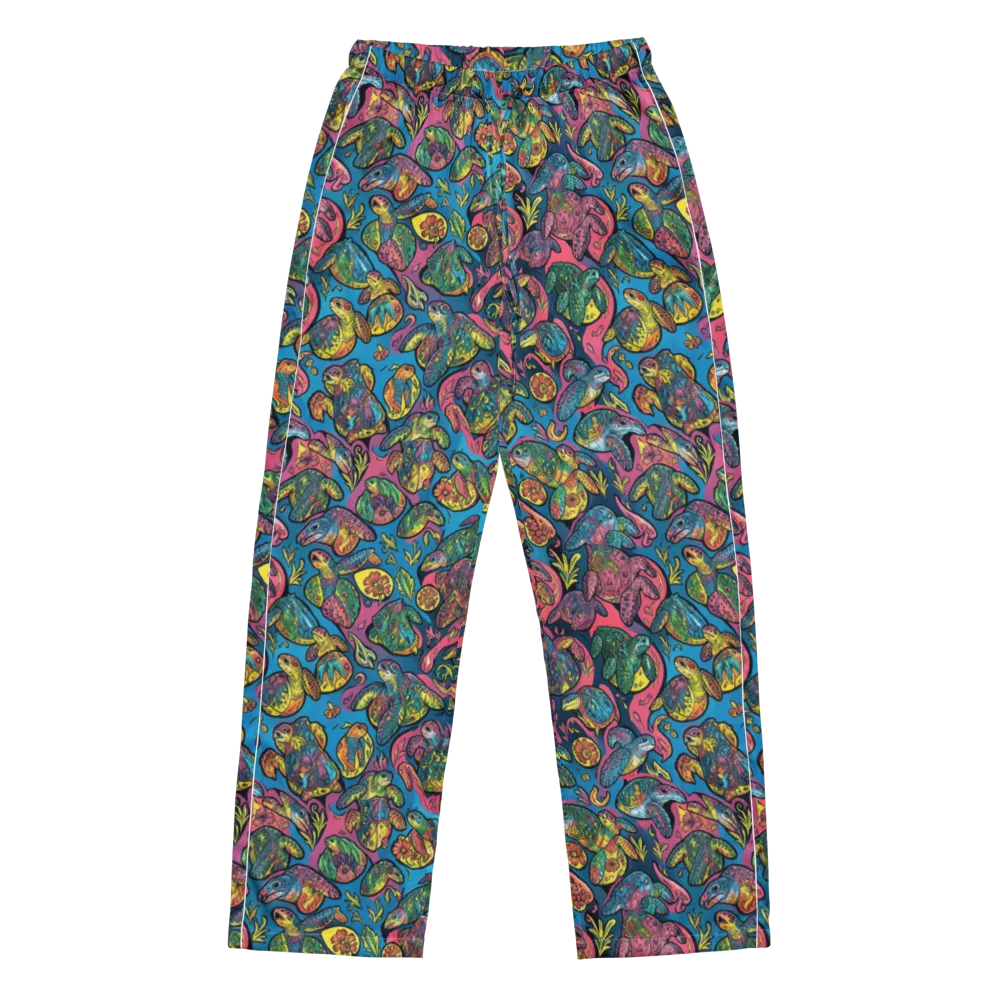 Coral Carousel on Women's Pajama Pants — Front