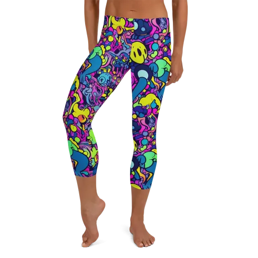 Electric Oddity on a Capri Leggings