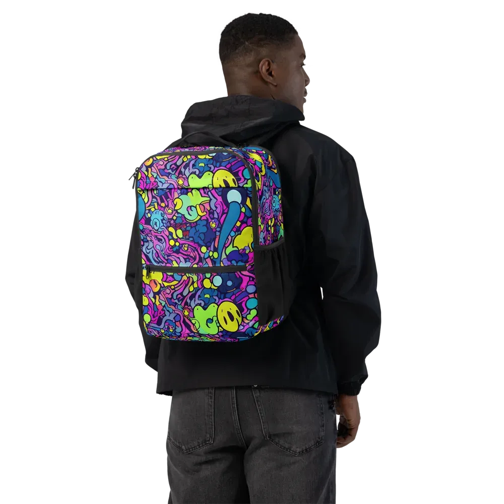 Electric Oddity on Utility Backpack — Back