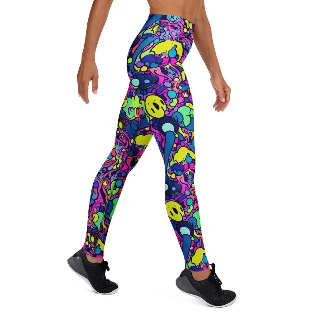 Electric Oddity on Yoga Leggings — Right